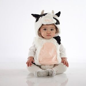 Pottery Barn Cow Costume 0-6 Months